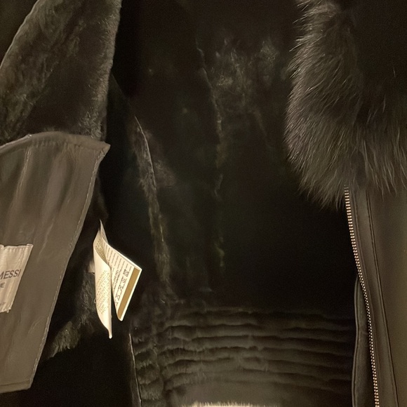 Fox collar shearling jacket - Picture 5 of 16